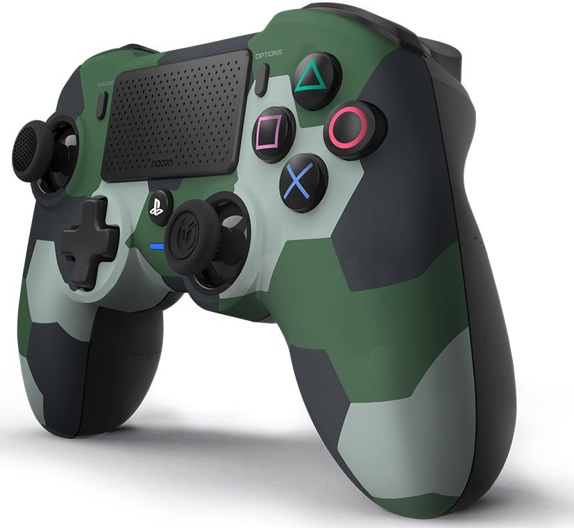 Безжичен геймпад Nacon Asymmetric Wireless Controller, за PS4/PC (Camo ...