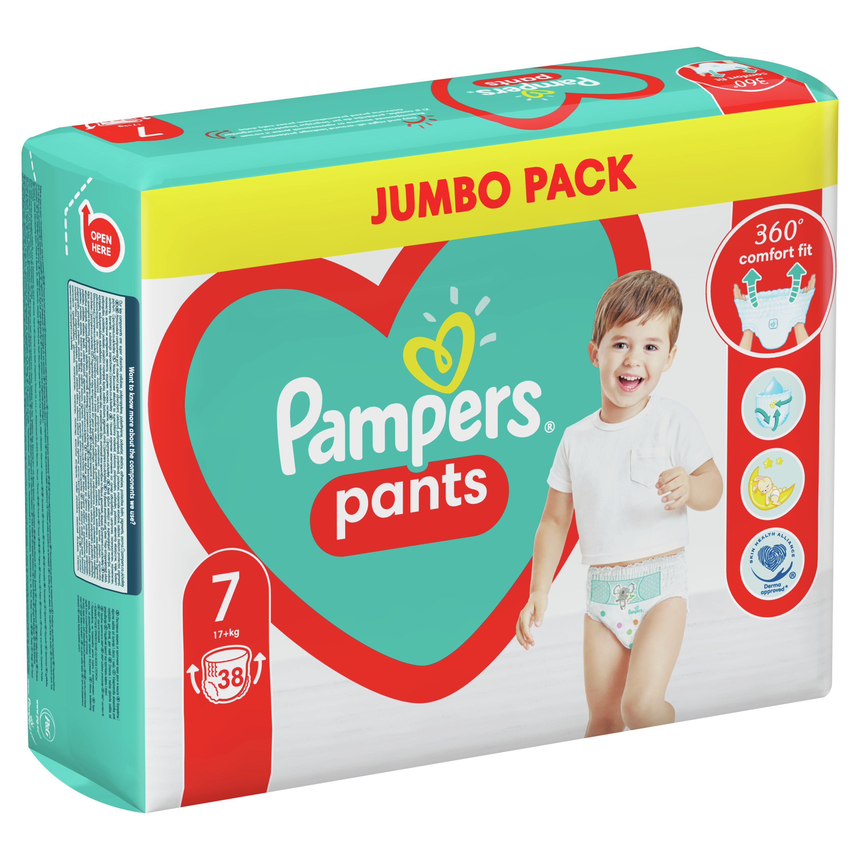 Бебешки пелени гащи Pampers, 7, Jumbo Pack, 38 броя Добра цена Ozone.bg