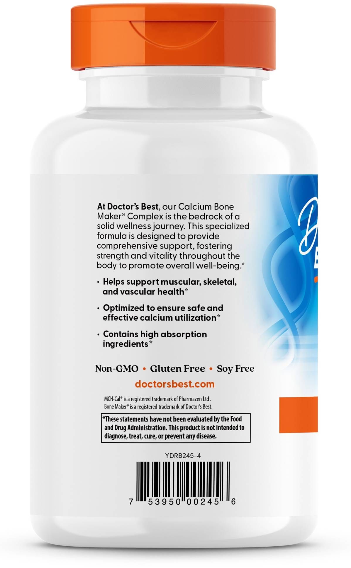 Calcium Bone Maker Complex, 180 капсули, Doctor's Best | Ozone.bg