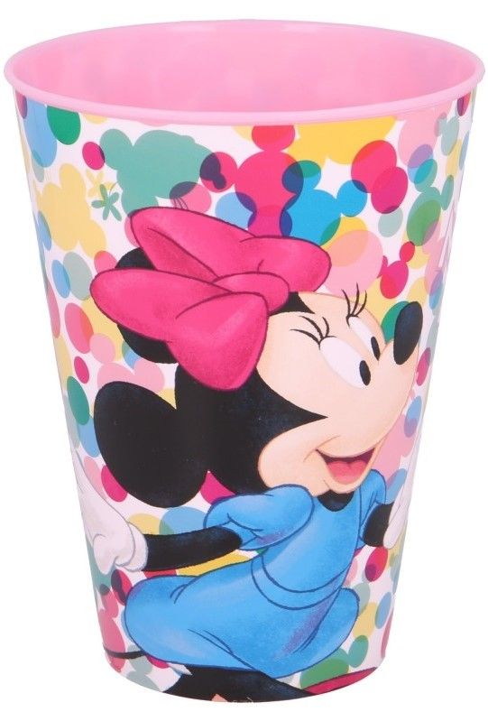 Tasse Minnie Mouse 390 Ml - Plastique Réutilisable, Micro-ondable, Sans BPA, Licence Officielle Disney