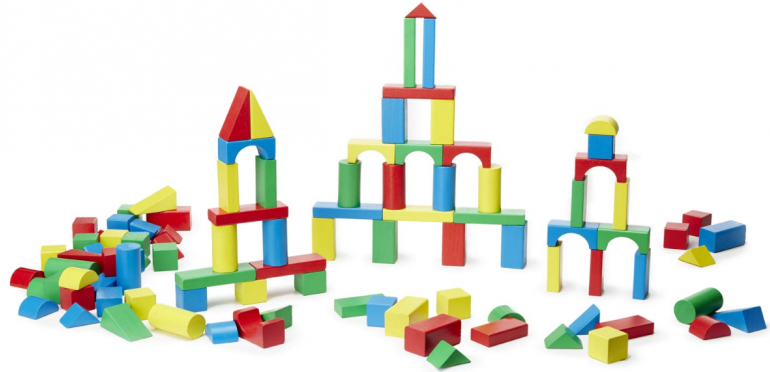 Дървен конструктор Melissa & Doug, 100 части | Отлична цена | Ozone.bg