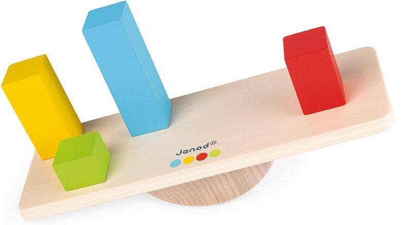 Дървена игра за баланс с тежести Janod - 3