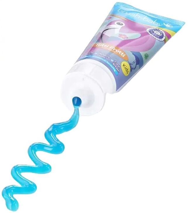 Детска паста за зъби Brush Baby - Tutti Frutti, Фламинго, 50 ml | Добра ...