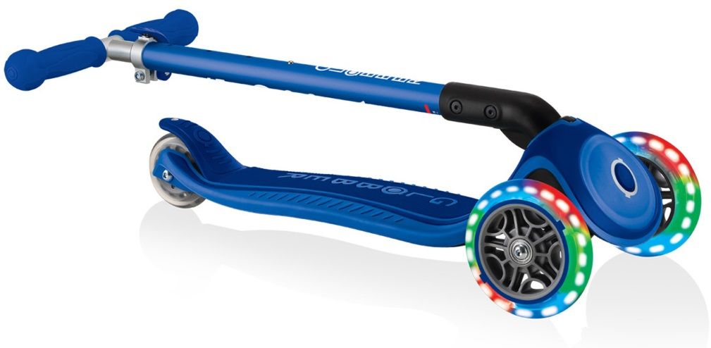 Trottinette Globber Primo Foldable Plus Lights Step Junior - Pliable Avec Roues Lumineuses