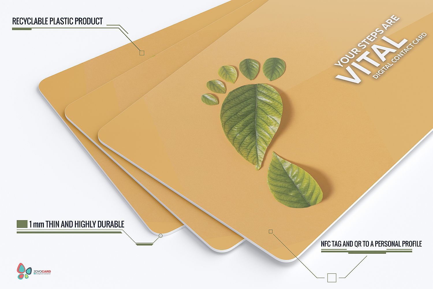 Дигитална визитна картичка ZoYo Eco Steps Premium Ozone.bg