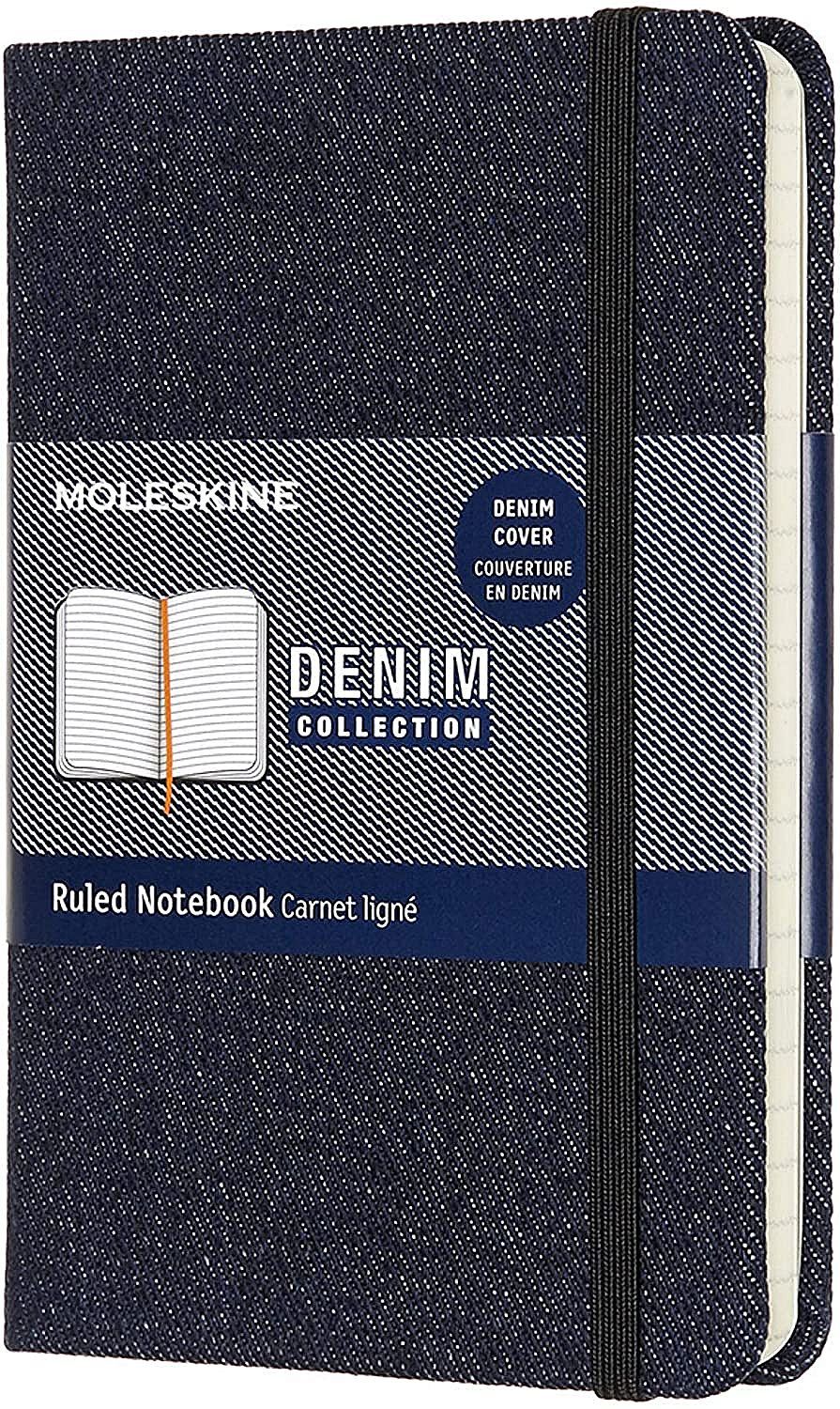 Джобен тефтер Moleskine Denim Collection линиран, тъмен деним Ozone.bg