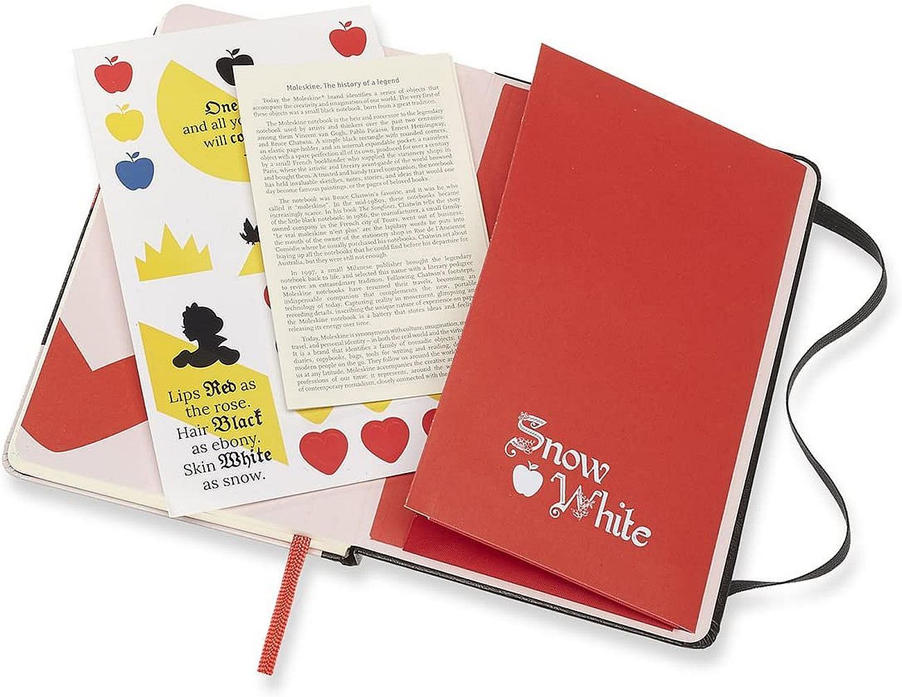 Джобен тефтер с твърди корици Moleskine Limited Editions Snow White