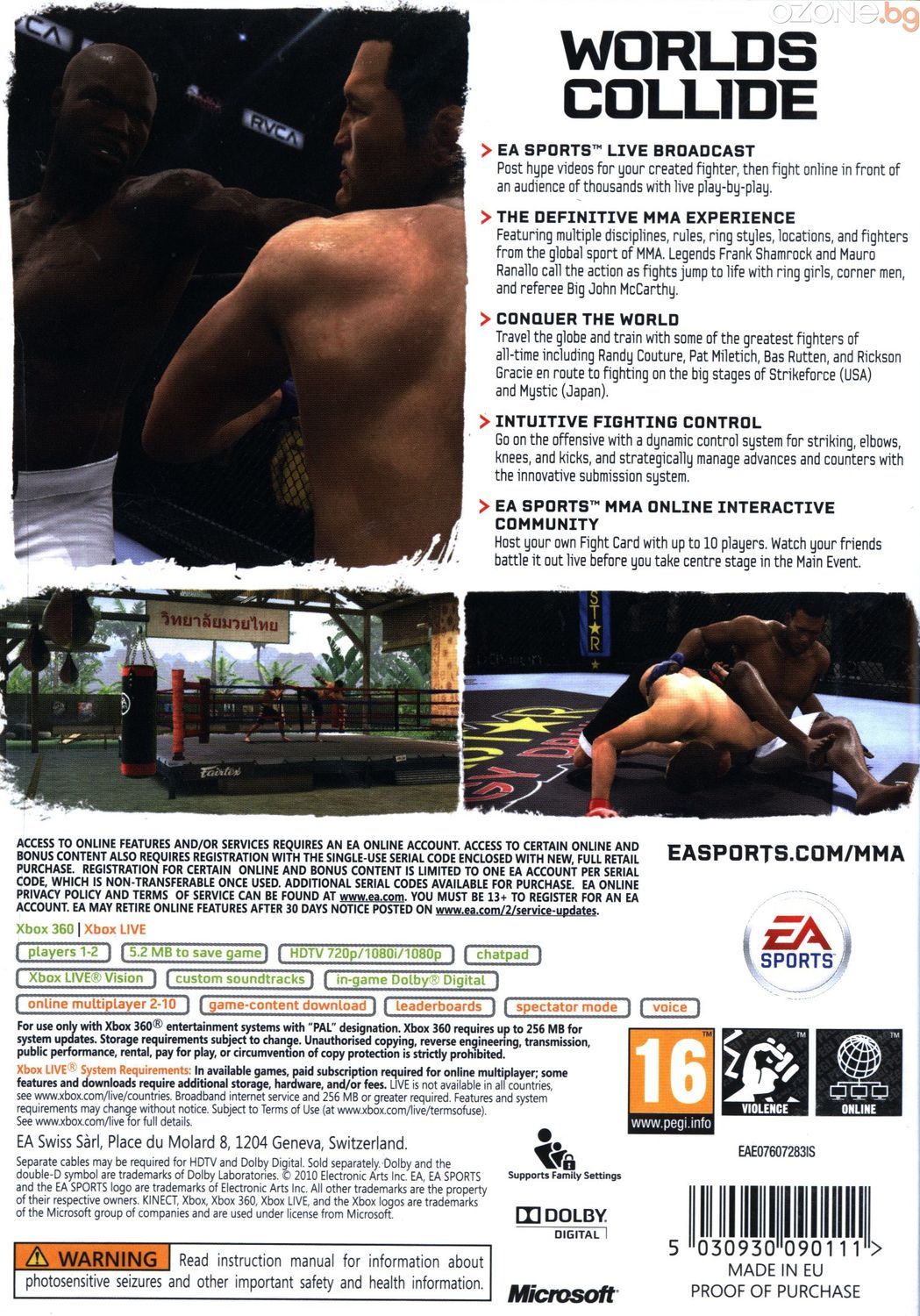 Ea Sports Mma Xbox 360 Ozonebg 