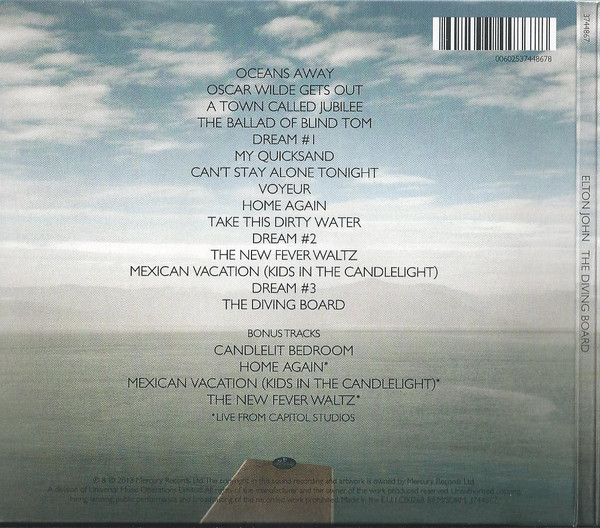 Elton John The Diving Board, Deluxe Edition (CD) Отлична цена Ozone.bg