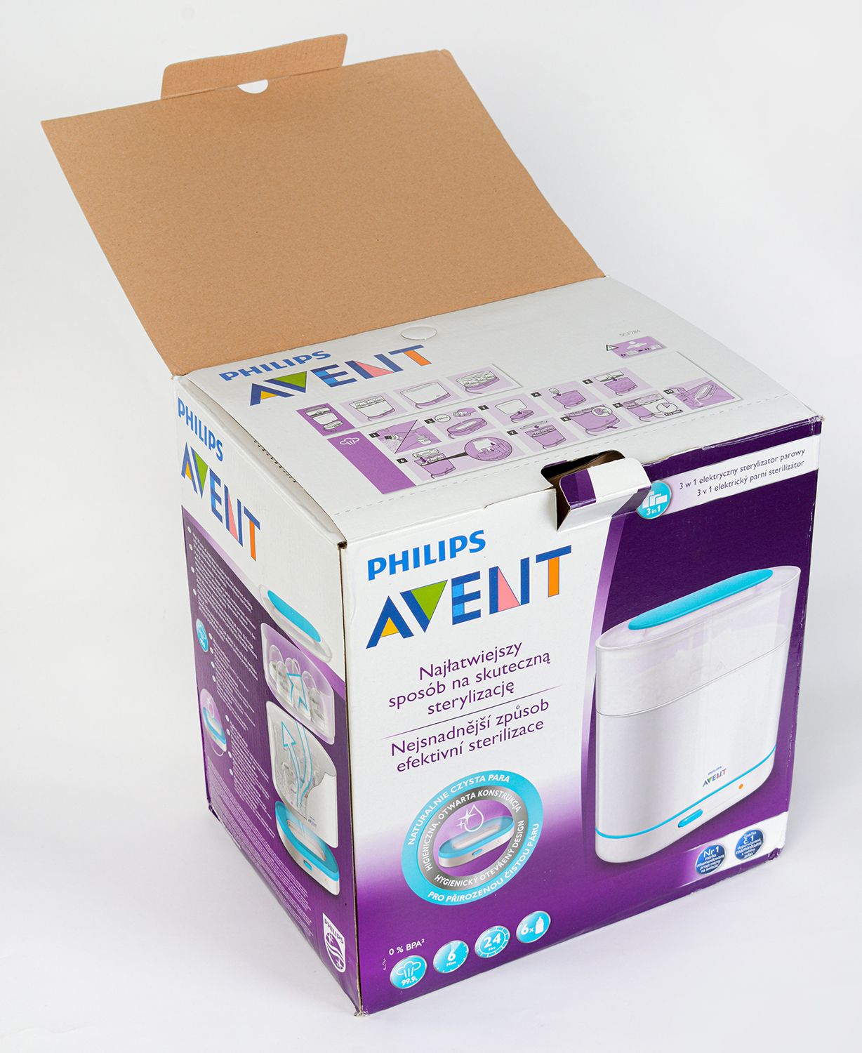 Електрически стерилизатор Philips Avent 3-в-1 (разопакован) | Ozone.bg