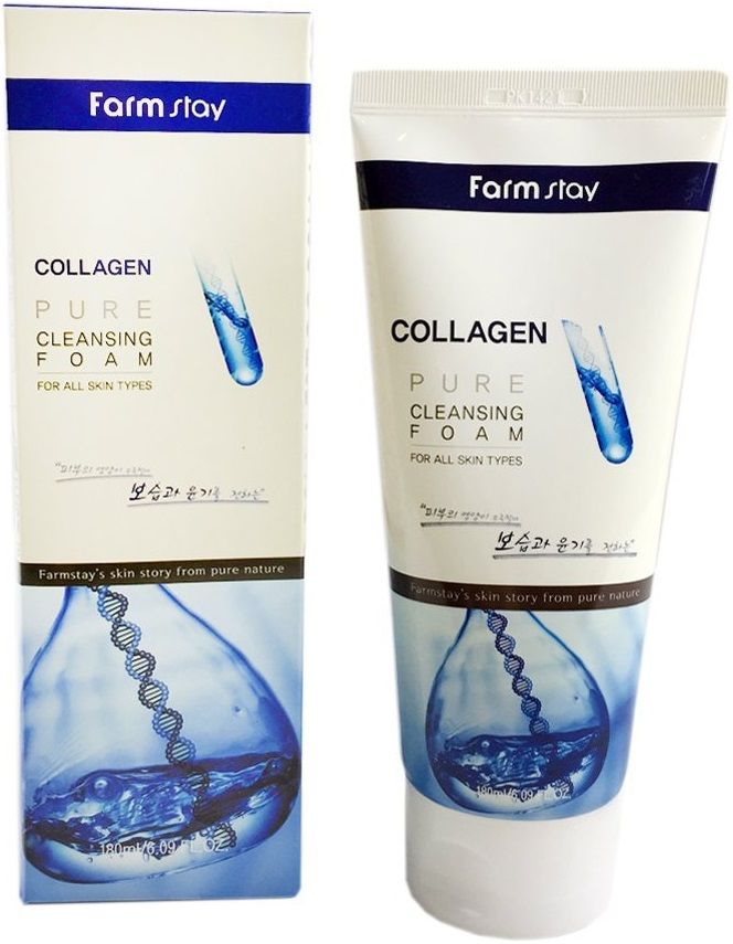 FarmStay Collagen Почистваща пяна Pure, 180 ml | Ozone.bg