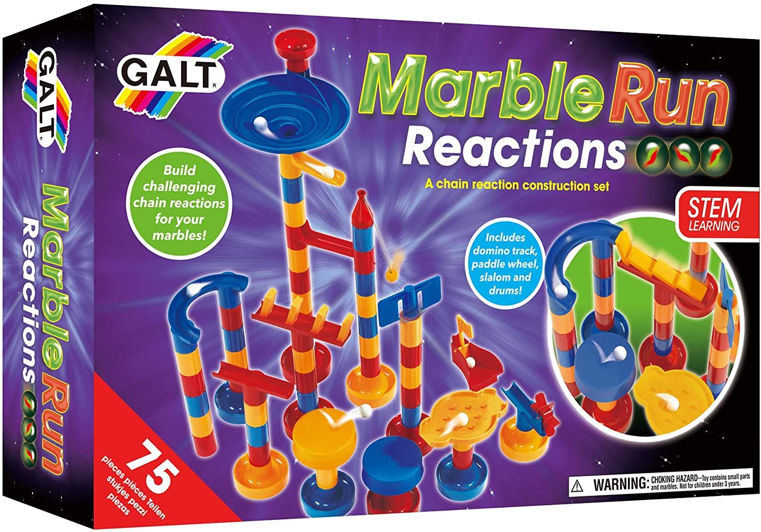 Сглобяема писта Galt Marble Run Reactions, с топчета Отлична цена