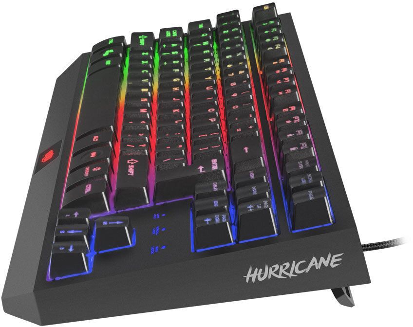 Гейминг клавиатура Fury - Hurricane TKL, LED, черна | Ozone.bg