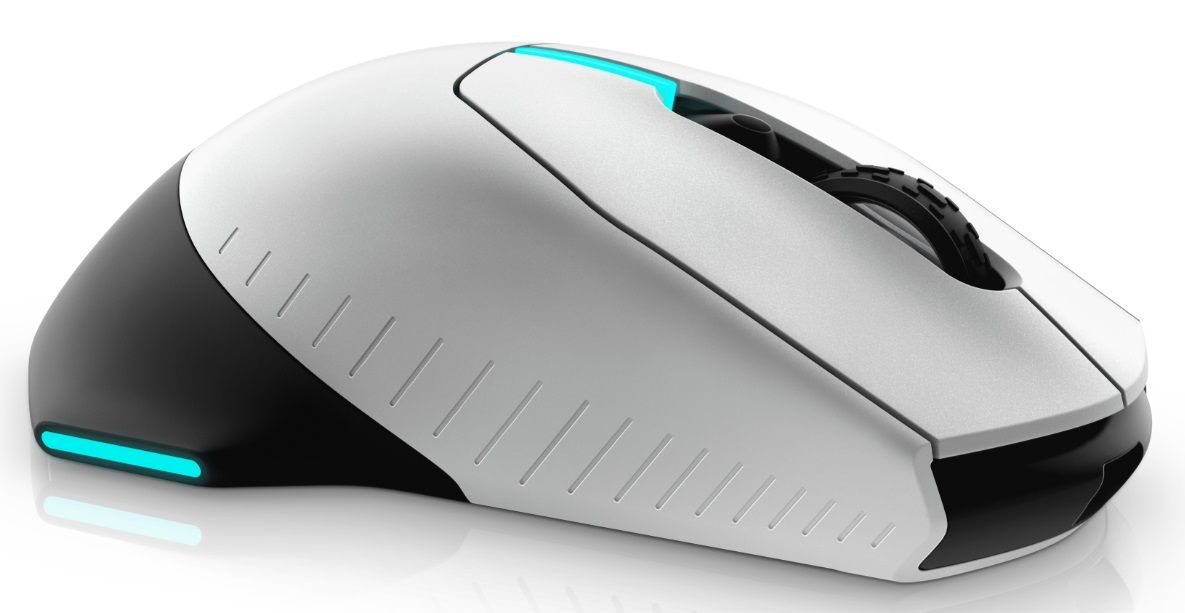 Гейминг мишка Alienware - 610M, оптична, безжична, Lunar Light | Ozone.bg
