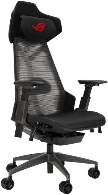 Гейминг стол ASUS - ROG Destrier Ergo, черен | Ozone.bg