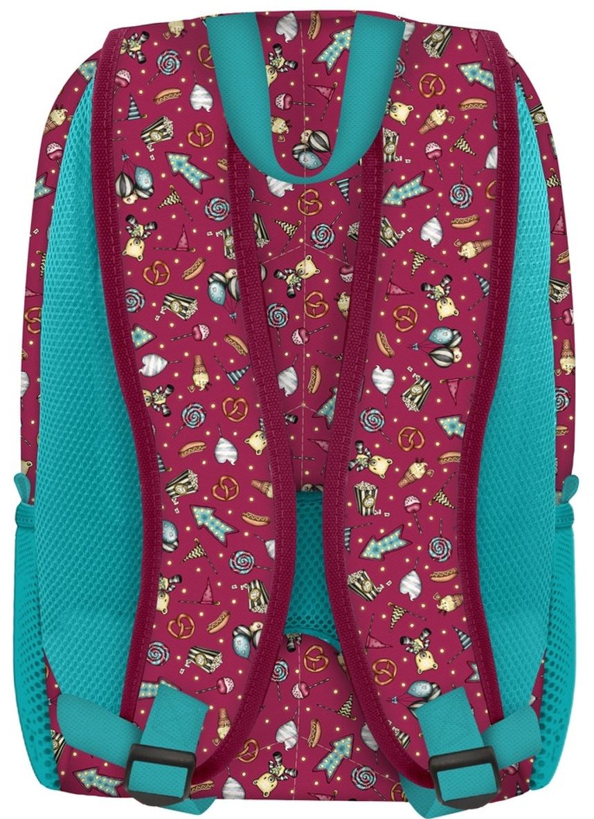 SANTORO Gorjuss Fairground Fireworks Backpack - 2 Zip, Adaptable To Trolley, Multicolored - View #8