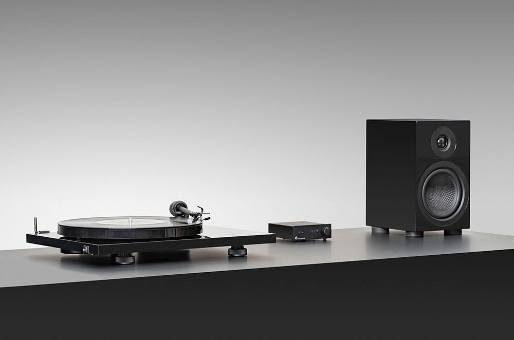 Tourne-Disque Pro-Ject E1 Phono AT3600L - Préampli Intégré, Noyer - Son Clair & Pur