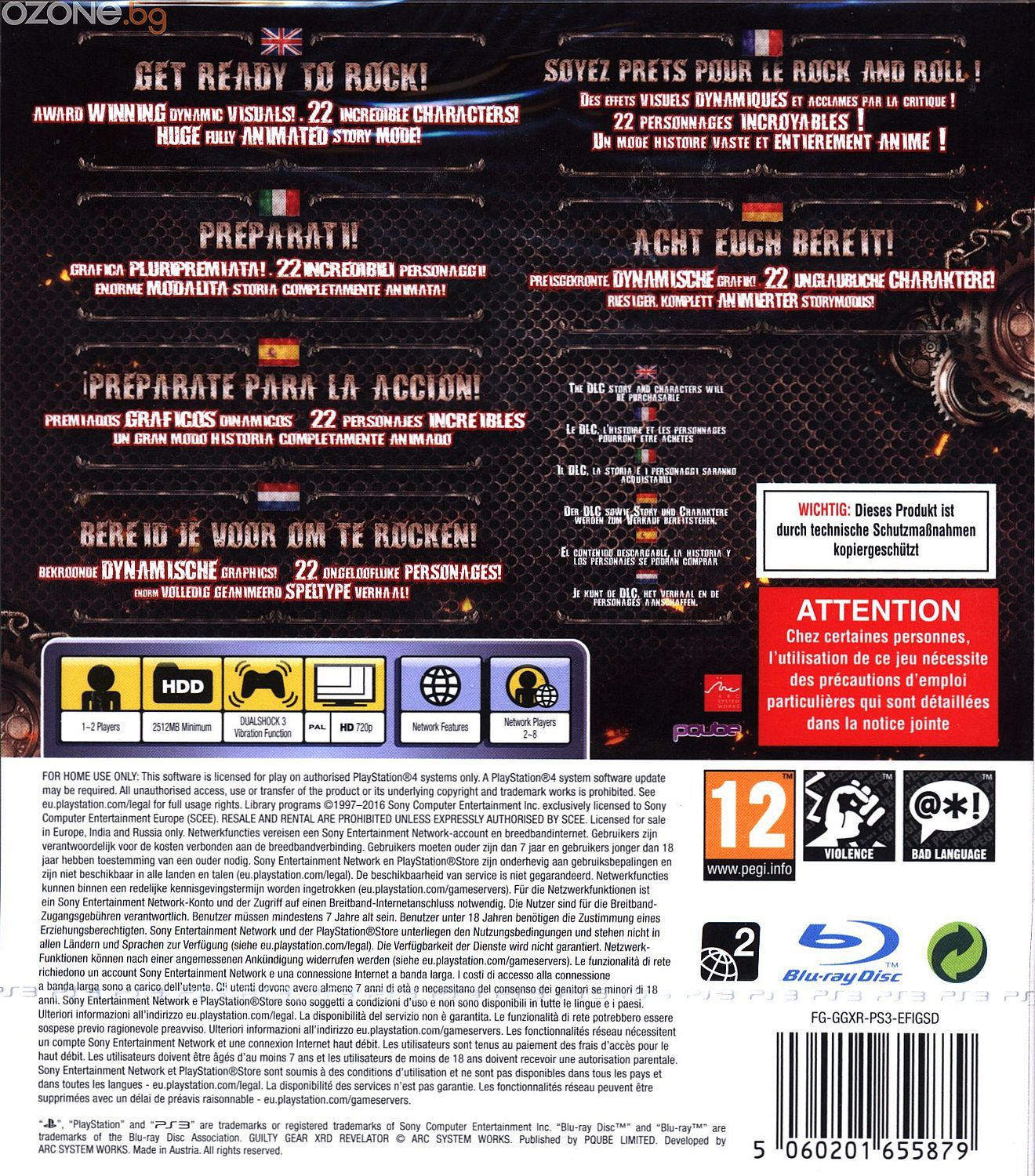 Jeu GUILTY GEAR Xrd REVELATOR Pour PS3 - Neuf Sous Blister Scellé