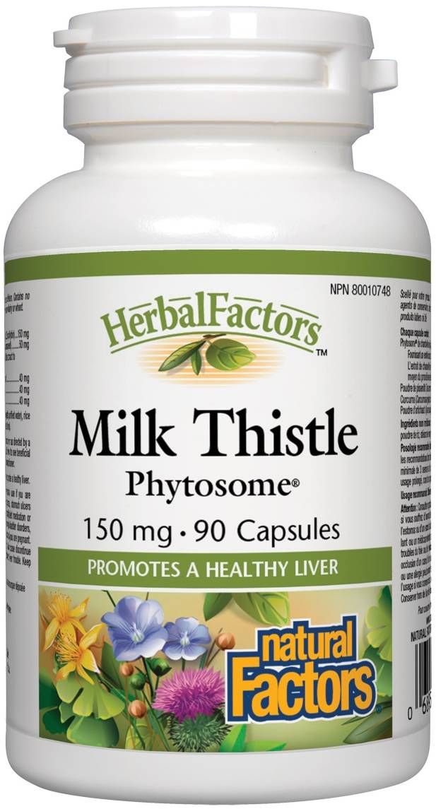 Herbal Factors Milk Thistle Phytosome, 90 капсули, Natural Factors
