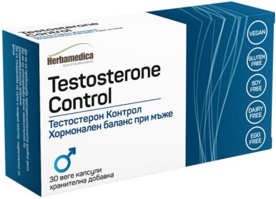 Testosterone control, 30 капсули, Herbamedica Ozone.bg