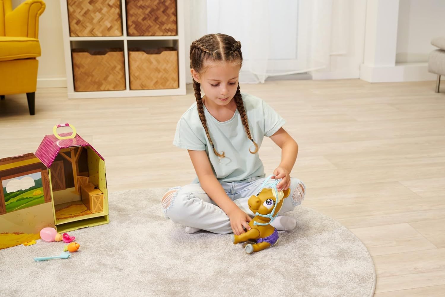Игрален комплект Simba Toys Pamper Petz - Пони с памперс и изненади ...