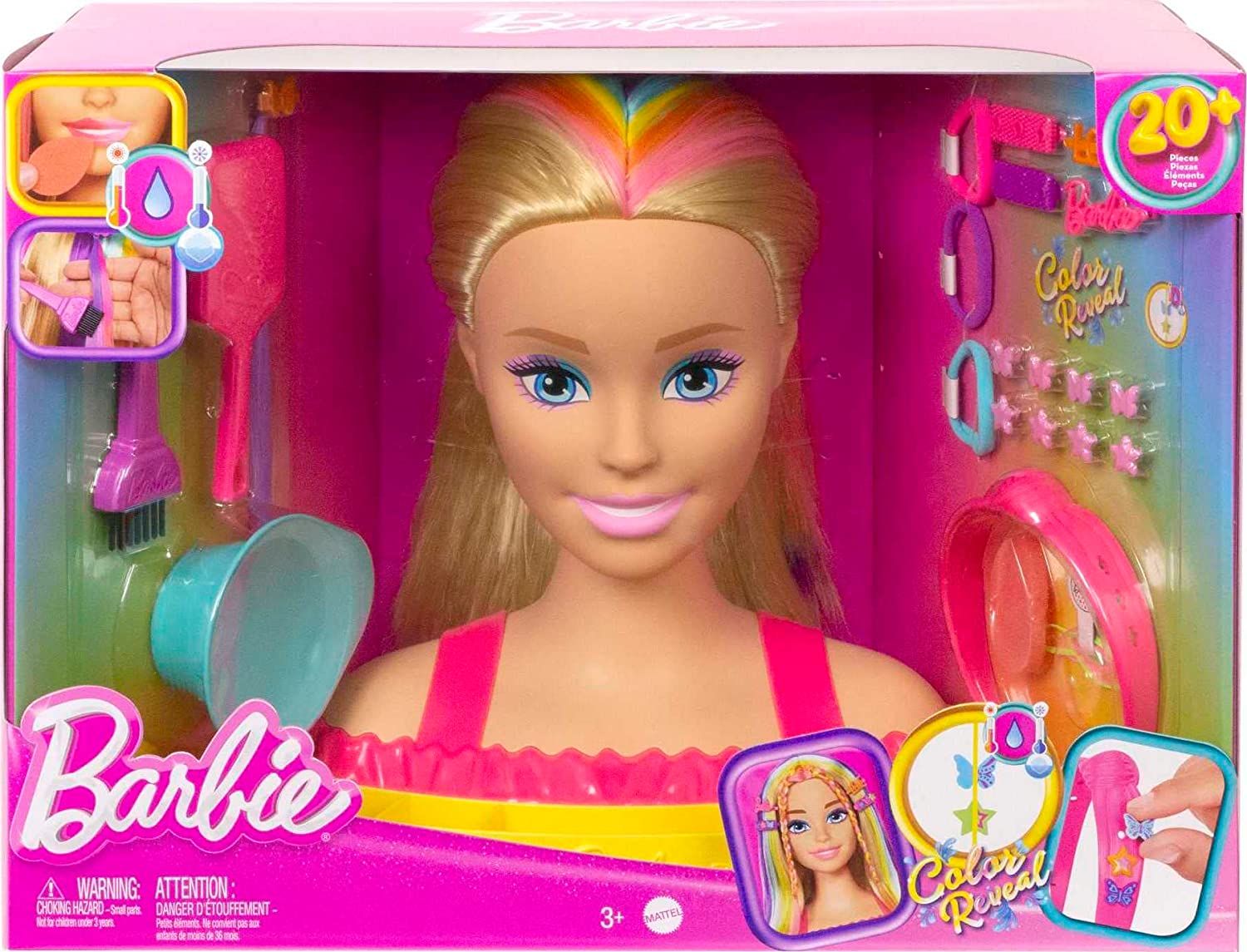 Игрален комплект Barbie Color Reveal Манекен за прически, с аксесоари