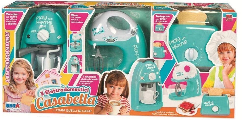 Игрален комплект RS Toys - Кафемашина, миксер, тостер | Отлична цена ...