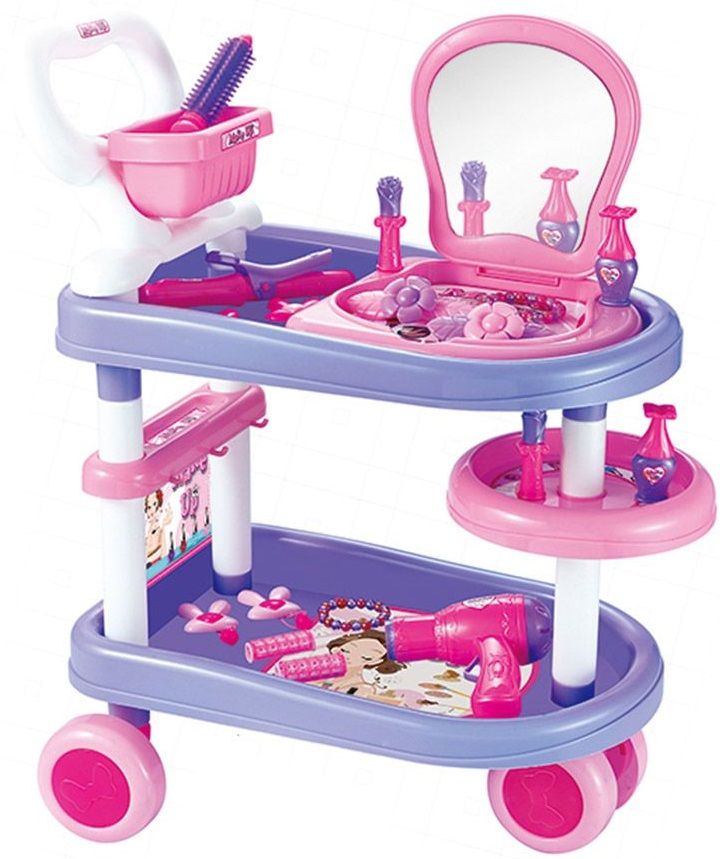 Игрален комплект Ocie - Количка с фризьорски принадлежности | Отлична ...