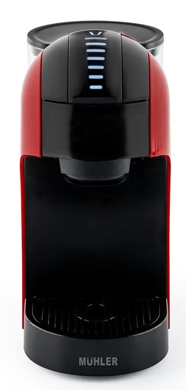 Кафемашина с капсули Muhler - MCM-611 3в1, 20 bar, 0.9 l, червена ...