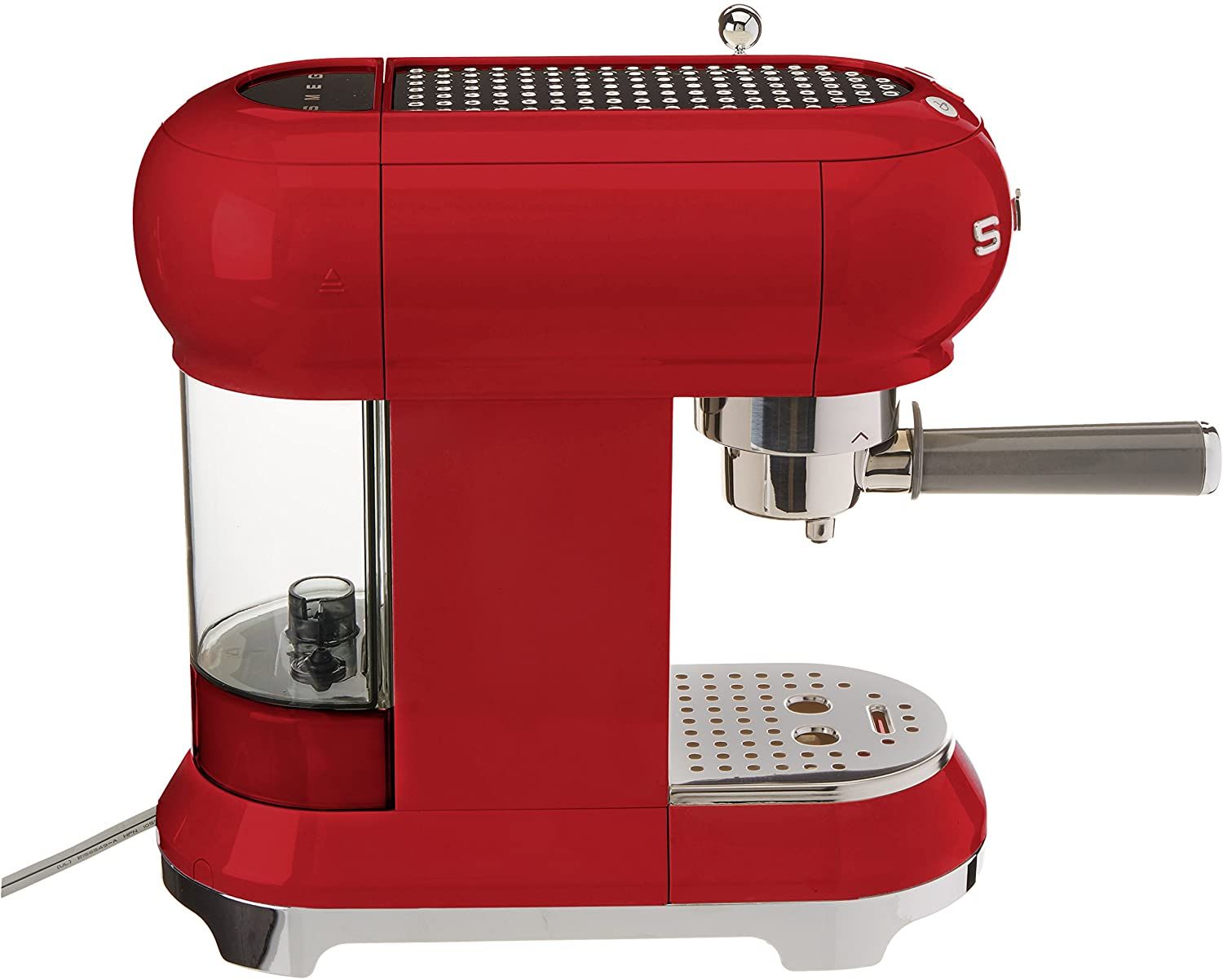 Кафемашина Smeg - ECF01RDEU, 15 бара, 1L, червена | Ozone.bg