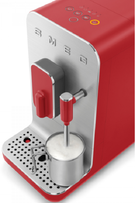Кафемашина Smeg - BCC02RDMEU, 19 бара, 1.4 l, с дюза за пара, червена ...