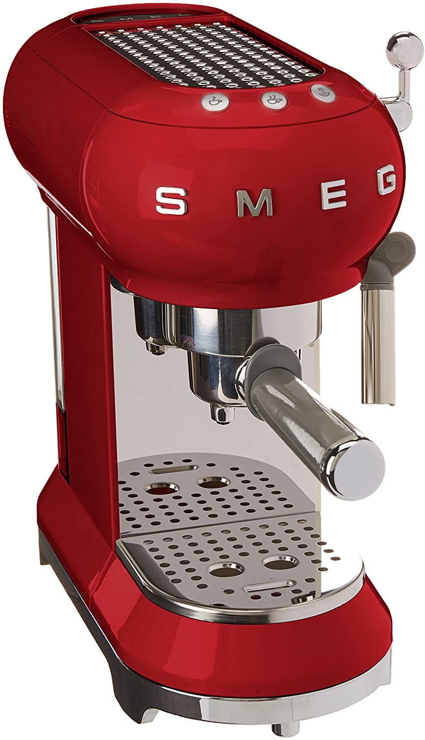 Кафемашина Smeg - ECF01RDEU, 15 бара, 1L, червена | Ozone.bg