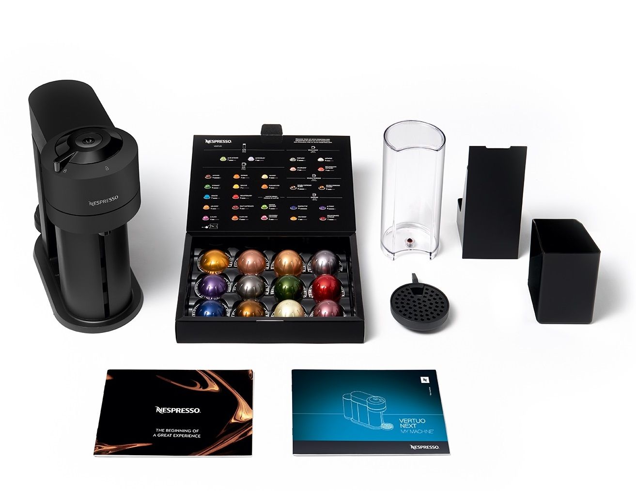 Кафемашина с капсули Nespresso - Vertuo Next,GCV1-EUMBNE-S, 1 l, черна ...