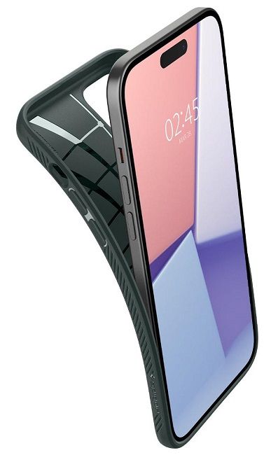 Калъф Spigen - Liquid Air, iPhone 15, abyss green | Ozone.bg