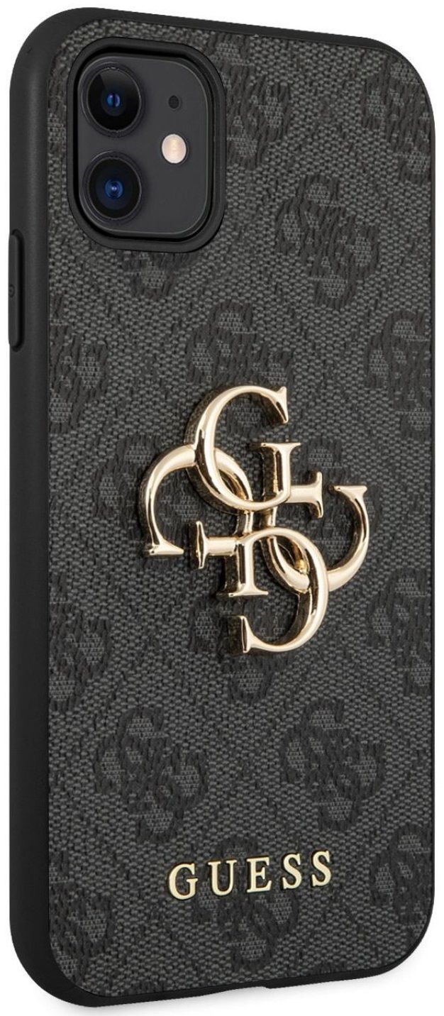Калъф Guess - PU 4G Metal Logo, iPhone 11, сив | Ozone.bg