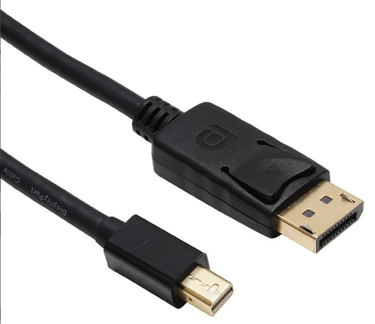 Кабел VCom - CG681-B, Mini Display Port M/ Display Port M, 1.8 m, черен ...