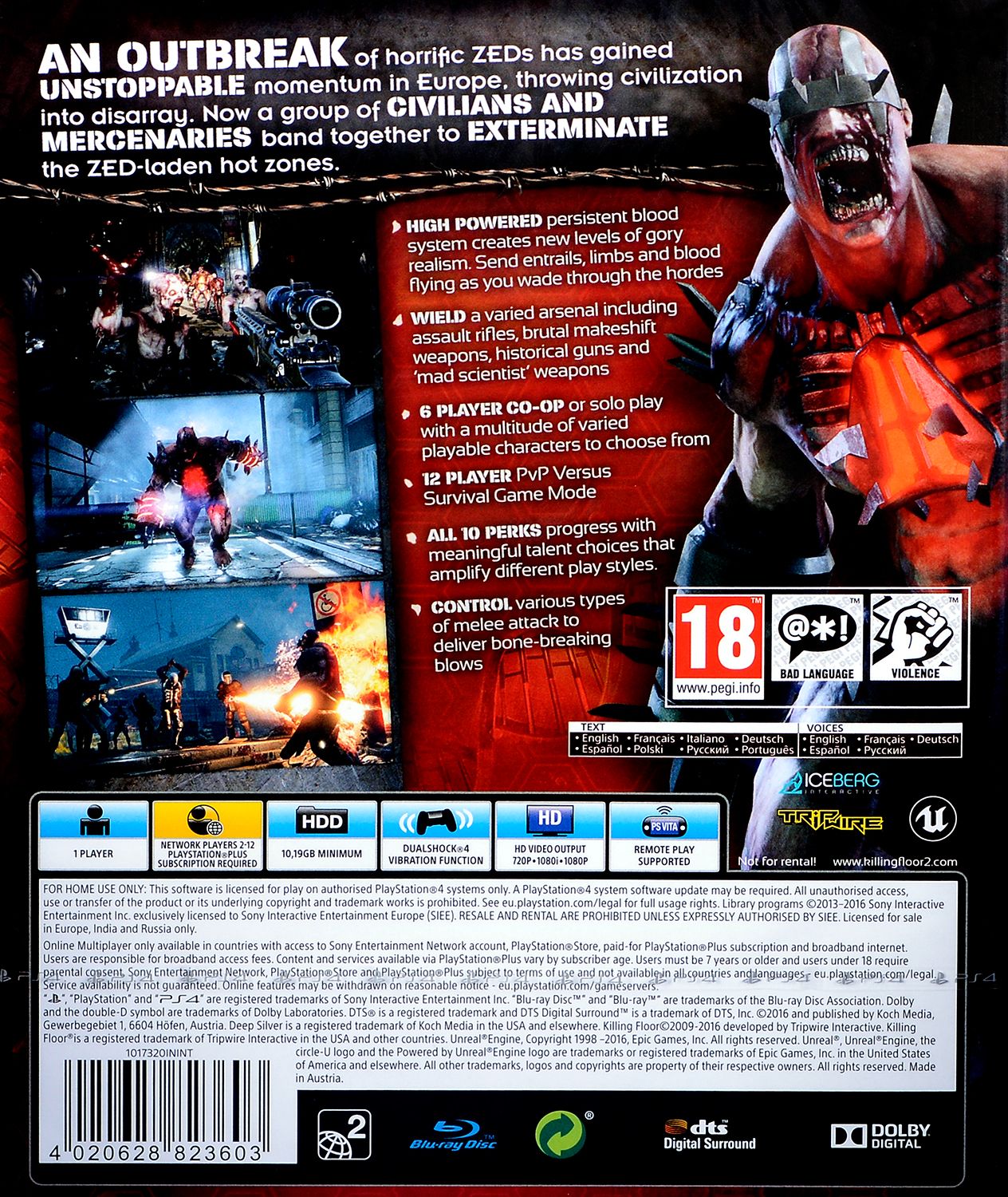 Killing Floor 2 | PS4 Games (Used) | Lê Quang Store