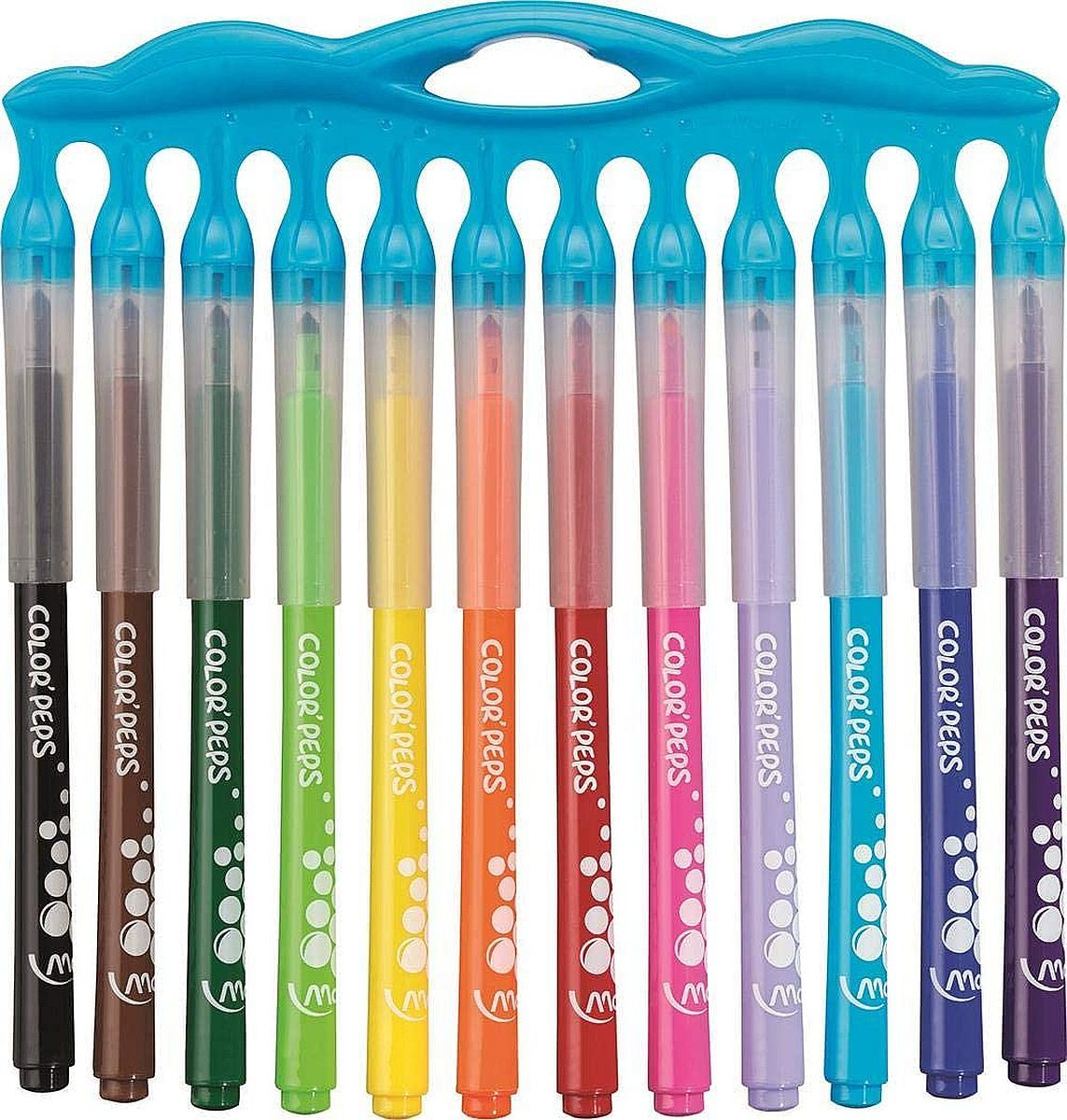Комплект флумастери Maped Color Peps - Long Life Innovation, 12 цвята ...