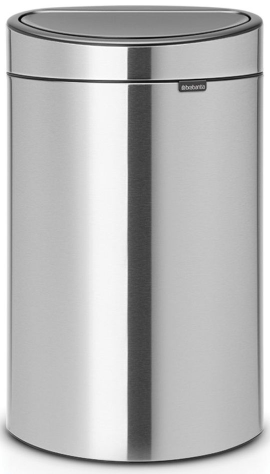 Кош за отпадъци Brabantia Touch Bin New, 40 l, Matt Steel Ozone.bg