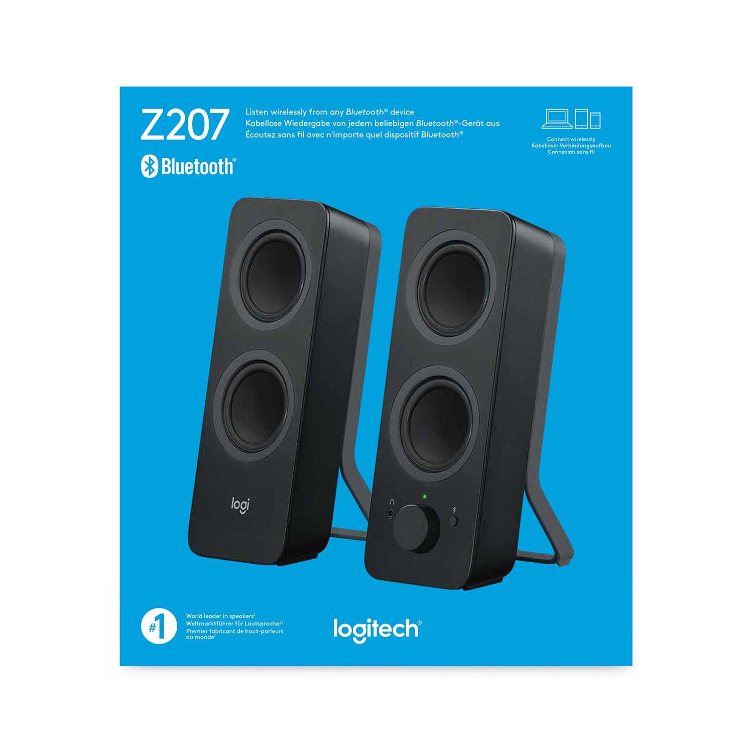 Аудио система Logitech - Z207, 2.0, черна | Ozone.bg