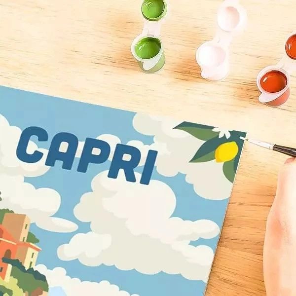 Risuvane Комплект за рисуване по номера Ravensburger CreArt - Капри | Ozone.bg
