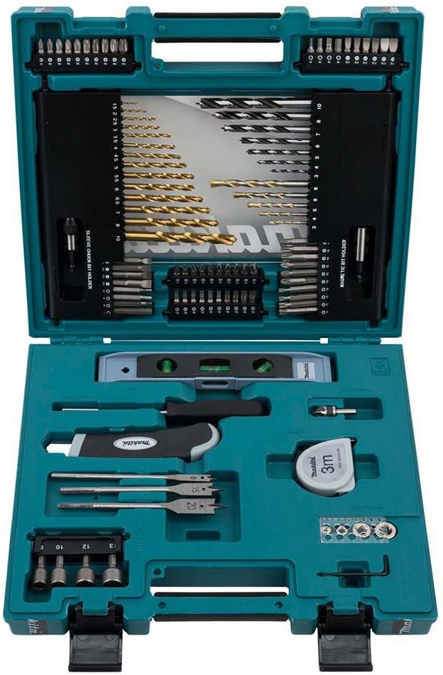 Комплект накрайници и свредла Makita - D-31778, 104 части | Ozone.bg