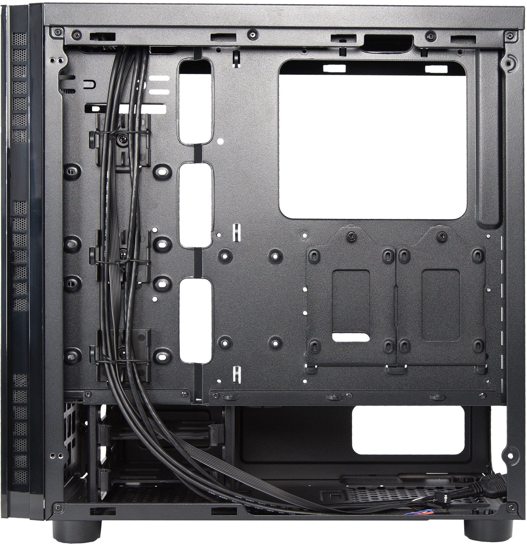 Кутия Chieftec HAWK GLASS Chassis AL-02B-TG-OP, mid tower, черна ...