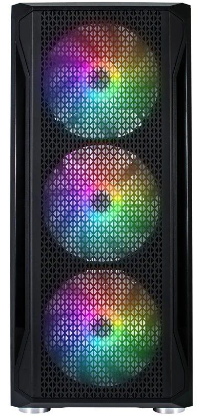 Кутия 1stPlayer - Firebase X5 RGB, mid tower, черна/прозрачна | Ozone.bg