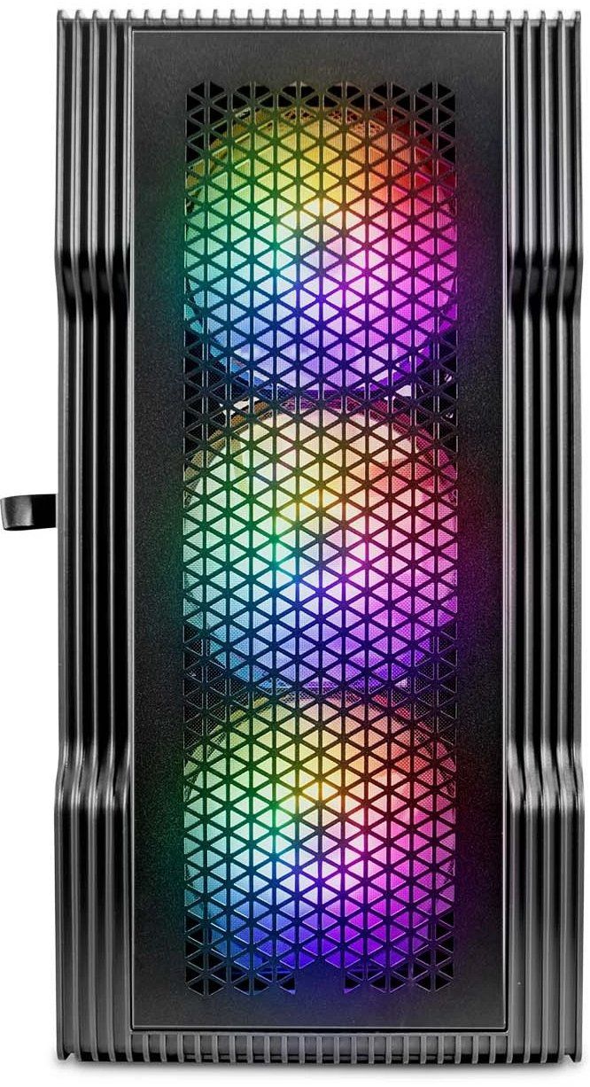Кутия 1stPlayer - TRILOBITE T3 Mesh Black, mini tower, черна/прозрачна ...