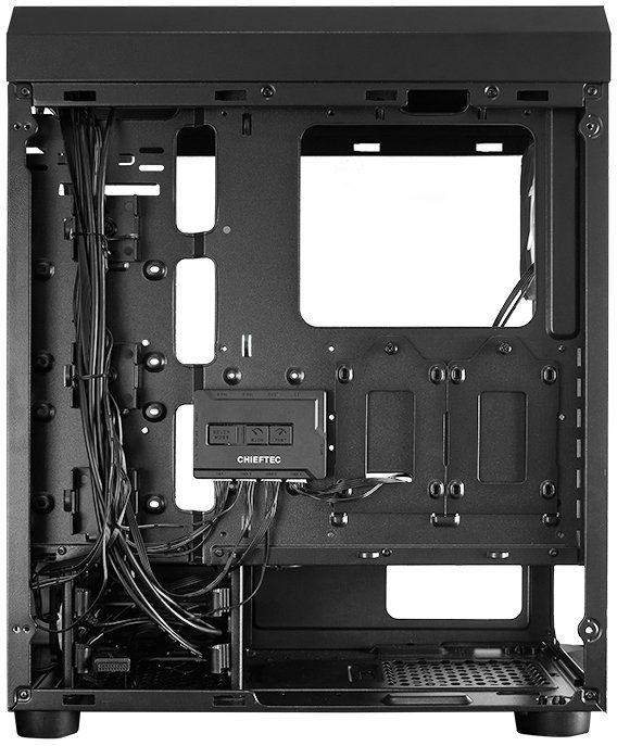 Кутия Chieftec - Scorpion 4 Chassis, mid tower, черна/прозрачна | Ozone.bg