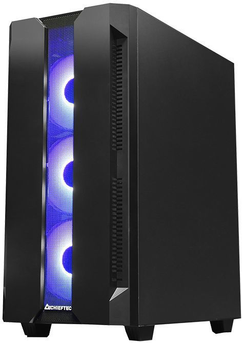 Кутия Chieftec - Hunter Chassis GS-01B-OP, mid tower, черна/прозрачна ...