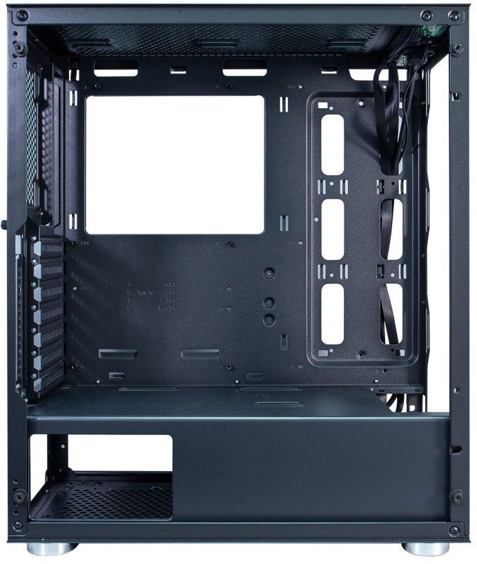 Кутия 1stPlayer - Firebase XP-E RGB, mid tower, черна/прозрачна | Ozone.bg
