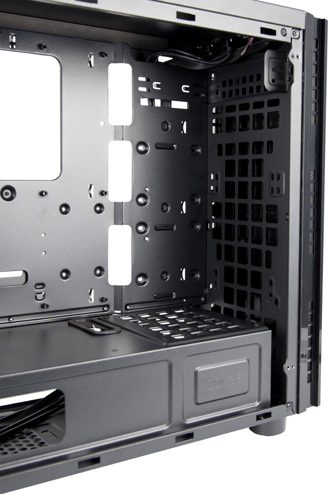 Кутия Chieftec HAWK GLASS Chassis AL-02B-TG-OP, mid tower, черна ...