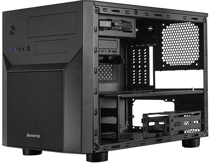 Кутия Chieftec - GamerCube Chassis CI-02B-OP, cube tower, черна | Ozone.bg